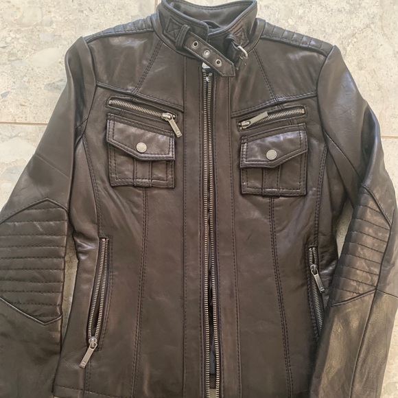 Michael Kors ladies leather jacket - Picture 1 of 2
